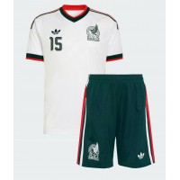 Dětský Fotbalový dres Mexiko Israel Reyes #15 MS 2026 Venkovní Krátký Rukáv (+ trenýrky)